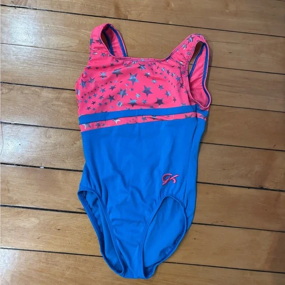 GK Kids Leotard - Pink and Blue - Picture 1 of 6